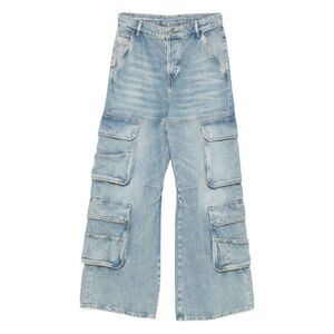 Diesel Women Cargo Denim Jeans